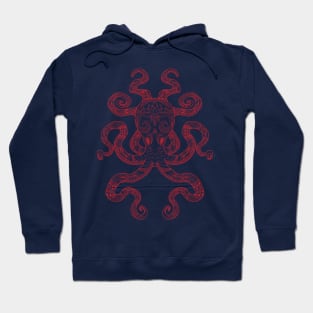 Color Me Octopus - Red Hoodie